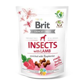   Brit Care Dog Crunchy Cracker Insects with Lamb and Raspberries 200g
