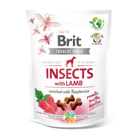 Brit Care Dog Crunchy Cracker Insects with Lamb and Raspberries 200g