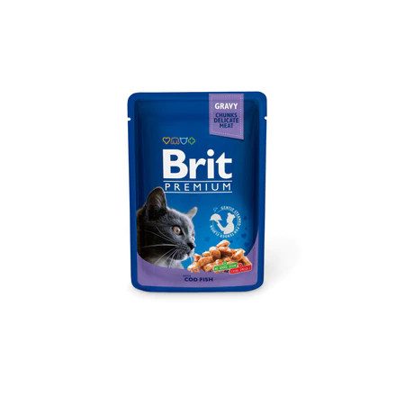 Brit Premium Cat Meet Fillets Cod Fish 85g