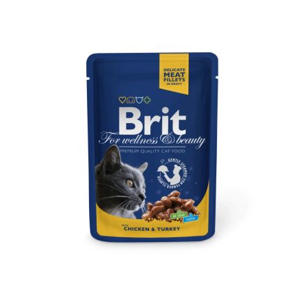 Brit Premium Cat Meet Fillets ChockenTurkey 24x85g