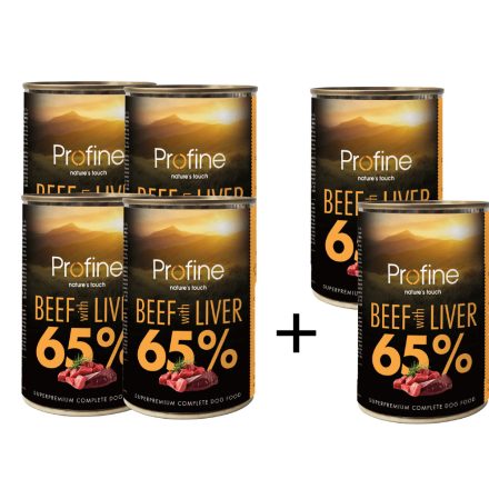 Profine 65% Beef with Liver 400g - 4+2db