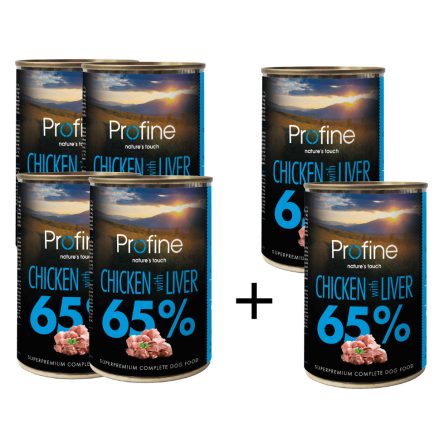 Profine 65% Chicken with Liver 400g - 4+2db