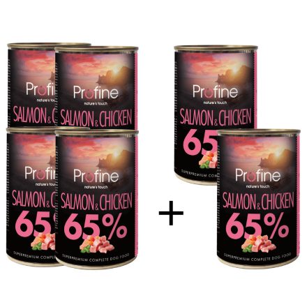 Profine 65% Salmon&Chicken 400g - 4+2db