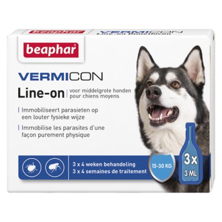 Beaphar Vermicon Dog M (15-30kg) spot-on 3x