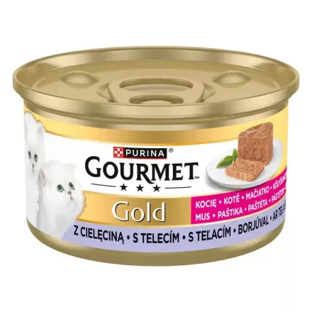 Gourmet gold kitten mousse  borjú 85g
