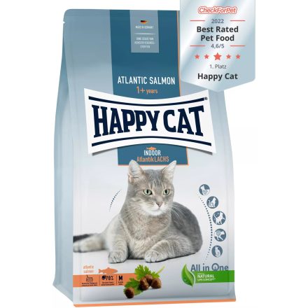 Happy Cat Indoor Adult Atlantik-Lachs (Lazac) 4kg