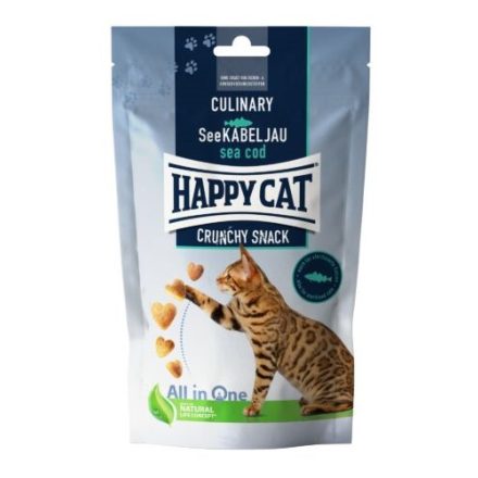 Happy Cat Culinary Crunchy Snacks Tőkehal 70g