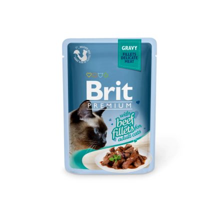 Brit Premium Cat Gravy Beef Fillets 85g