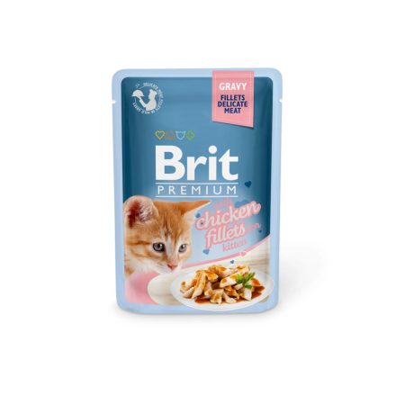 Brit Premium Cat Gravy Kitten Chicken Fillets 85g