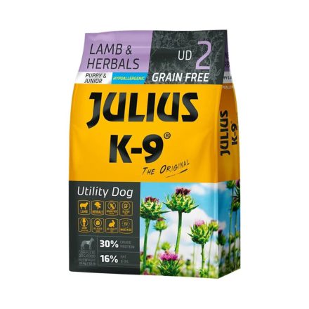 Julius K-9 Utility Dog Adult Small 10kg - Lamb&Herbals Hypoallergenic 