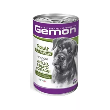 Gemon Dog borjú-máj-zöldség 1250g