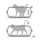 Vitafitt Sonic keretes macska wc nagy 56x40x24 cm