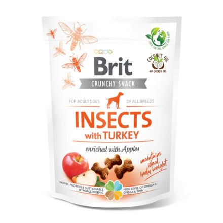 Brit Care Dog Crunchy Cracker Insects with Turkey and Apples 200g