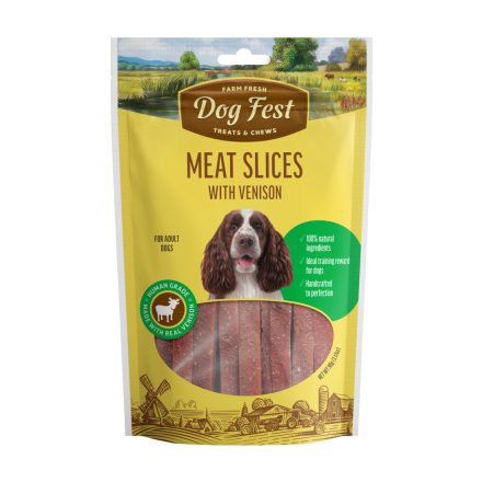 Dog Fest Meat Slice with Venision 90g