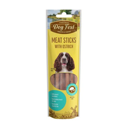 Dog Fest Meat Sticks with Ostrich 45g