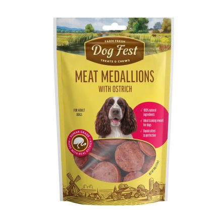 Dog Fest Meat Medallion with Ostrich 90g