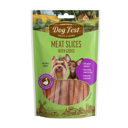 Dog Fest Meat Slice with Goose Small 55g