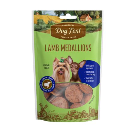 Dog Fest Meat Medallion with Lamb Small 55g