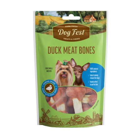Dog Fest Duck Meat Bones Small 55g