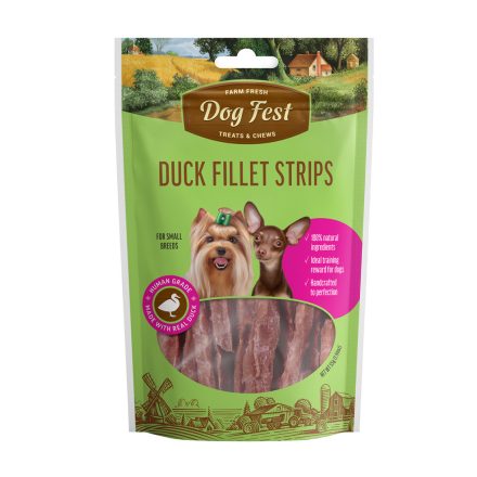 Dog Fest Meat Slice with Duck Small 55g