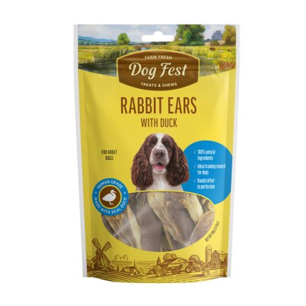 Dog Fest Rabbit Ear with Duck 90g