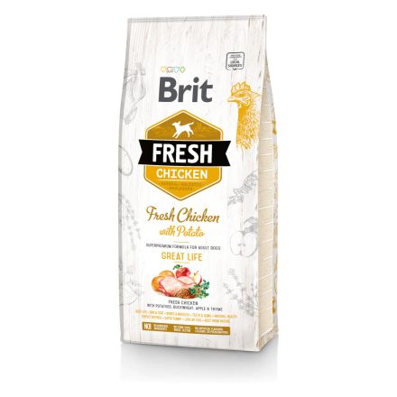 Brit Fresh Chicken with Potato Adult Great Life 12kg