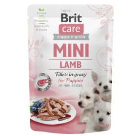 Brit Care Mini Puppy Lamb fillets in gravy 24*85g