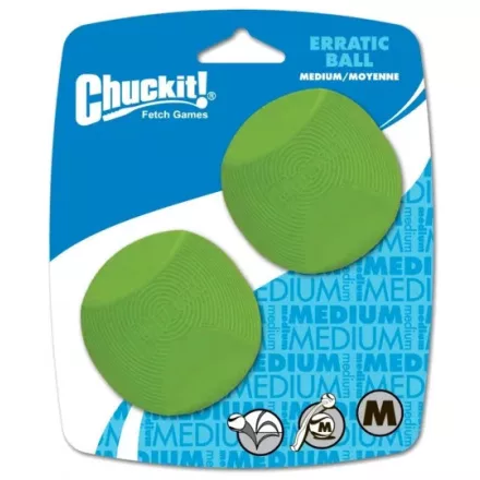 Chuckit Erratic Ball M 6 cm 2 db-os