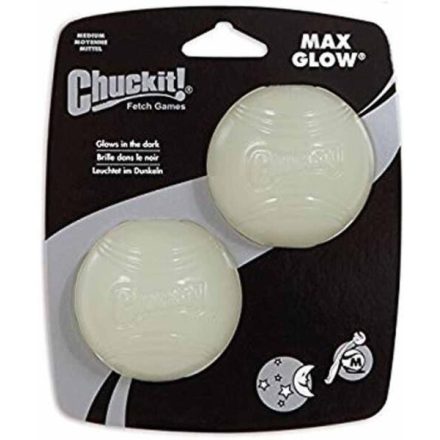 Chuckit Max Glow M 6 cm 2 db-os