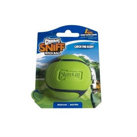 Chuckit Sniff Fetch Ball Peanut Butter M 6 cm