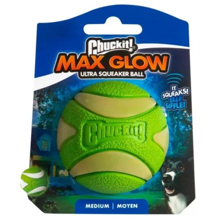 Chuckit Max Glow Ultra Squeaker Ball M 6 cm