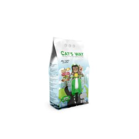   Cats Way Aloevera Illatú Macskaalom 5L - Csomósodó  Fehér Bentonit 