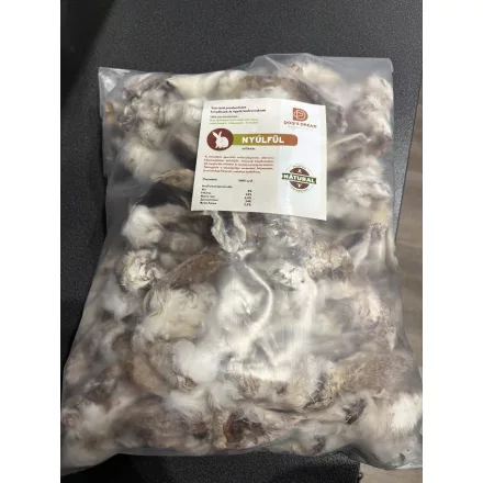 Dog's Dream Szárított Nyúlfül Szőrrel 1kg