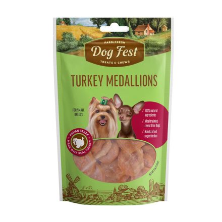 Dog Fest Meat Medallion with Turkey Small 55g