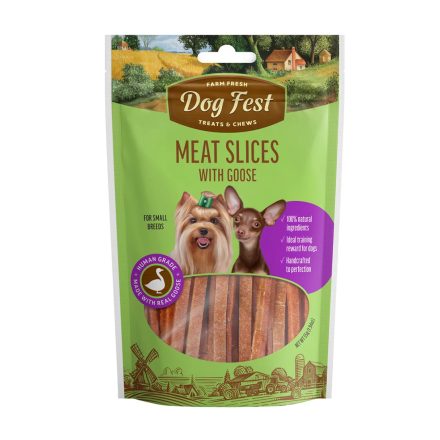 Dog Fest Meat Slice with Goose Small 55g