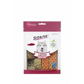 Dokas szárított lazac csikokban 100g