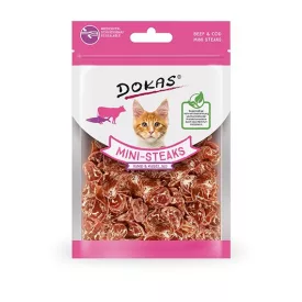 Dokas Cat Mini Steak Marha&tőkehal 40g