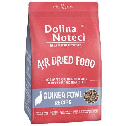 Dolina Noteci Superfood Air Dried Dog Guinea Fowl 1 kg (Chicken Free)