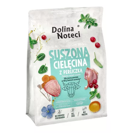 Dolina Noteci Premium Air Dried Small Breed Dog Veal and Guinea Fowl 3 kg