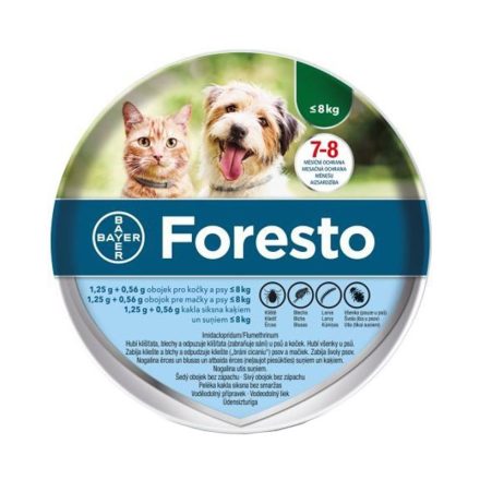 Foresto nyakörv kutya-macska 8kg-ig