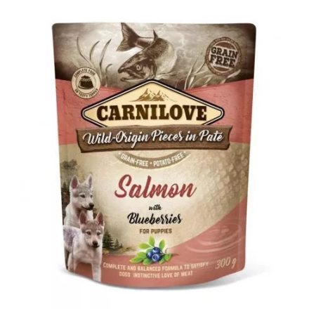 Carnilove Dog Puppy Paté Salmon with Blueberries-Lazac áfonyával 300g