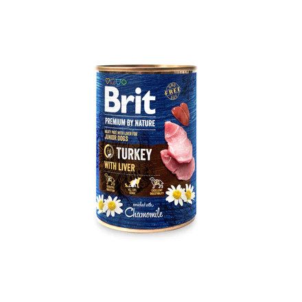 Brit Premium by Nature Húspástétom Kölyök Pulyka-Máj 800g