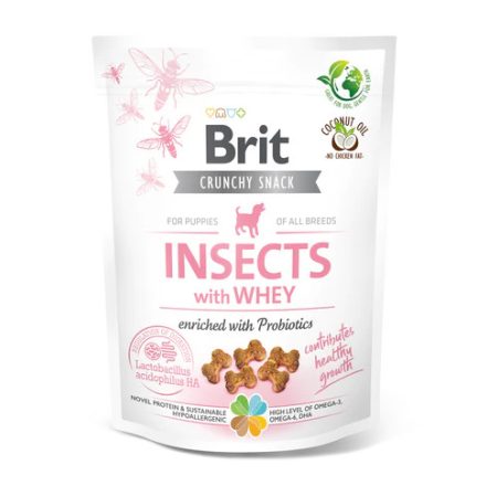 Brit Care Dog Crunchy Cracker Puppy Insects with Whey and Probiotics 200g