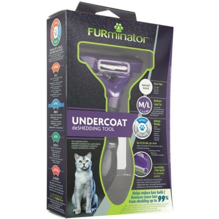 FURminator aljszőrkefe kistestű, rövidszőrű macskáknak S