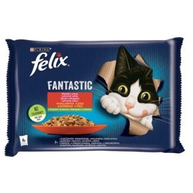 Felix Fantastic marha&csirke aszpikban 4*85g