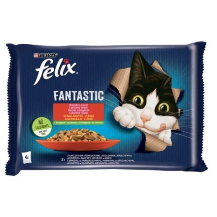 Felix Fantastic marha&csirke aszpikban 4*85g