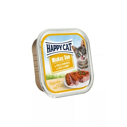 Happy Cat Minkas Duo Rind & Kaninchen (Marha & nyúl) 100g