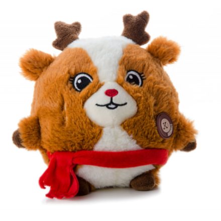 JK Rénszarvas labda X-Mas karácsonyi plüss sípoló játék 19cm 46133