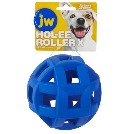JW Hol-Ee Roller X Medium (kék, fekete) 12cm