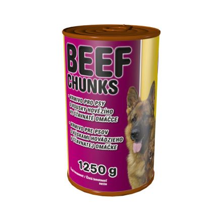Delikan Beef Chunks - kutya konzerv 1250 g
